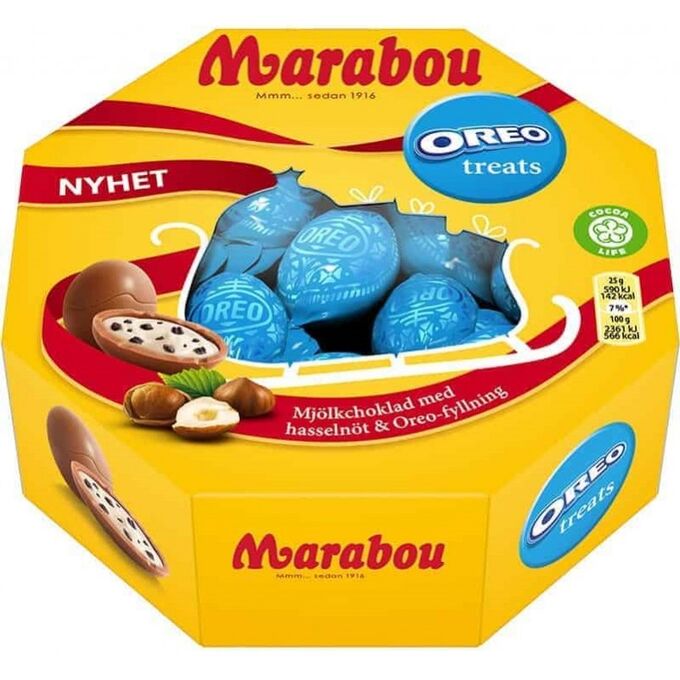 Шоколад молочный Marabou с мятой 200 гр