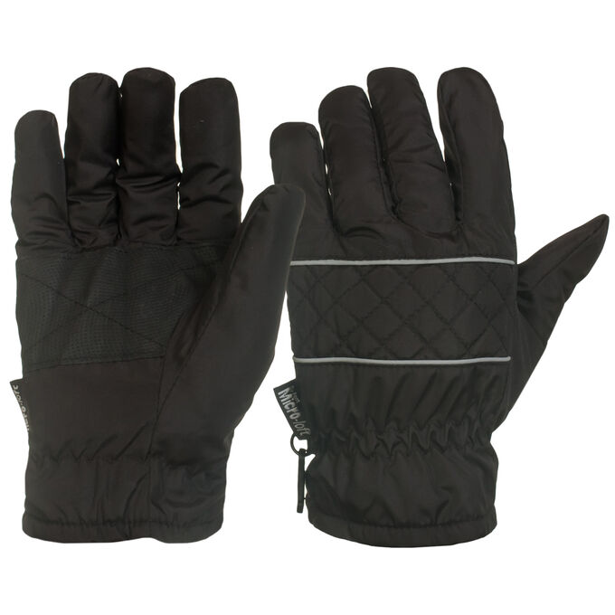 Зачетные темно-серые перчатки - теплые, удобные, с усилением ладони №1016