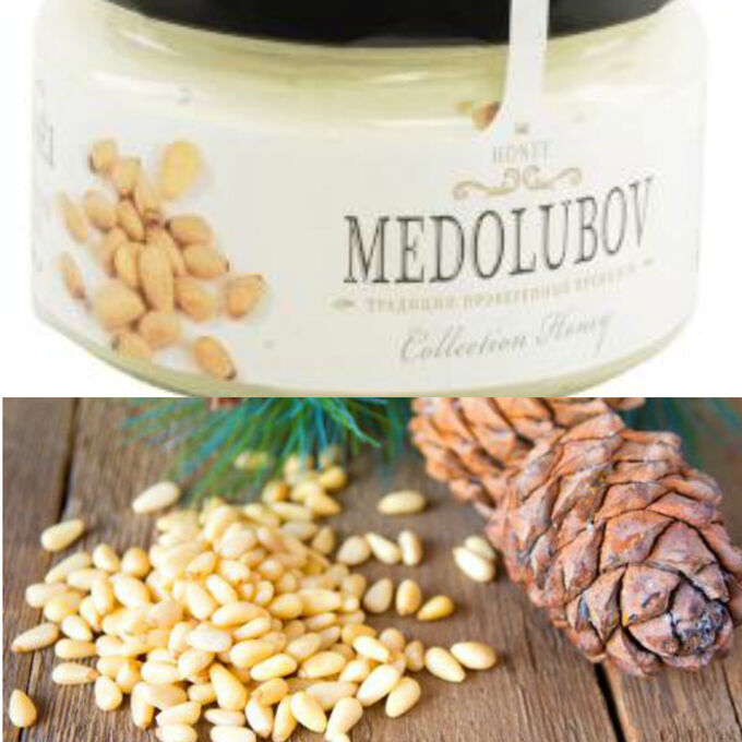 MEDOLUBOV Крем-мед с кедровым орехом 250 мл