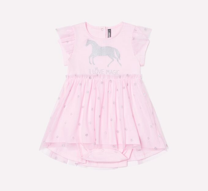 Платье для девочки Crockid КР 5609 розовое облако к233