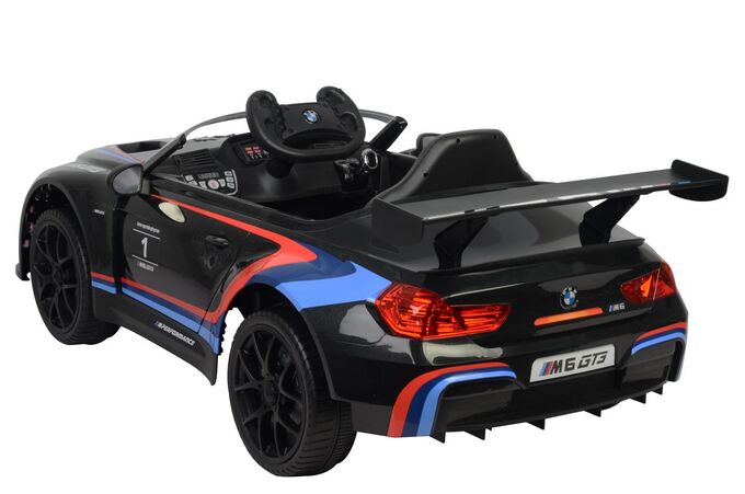 Машина на аккумуляторе для катания детей 6666R BMW (черная)
