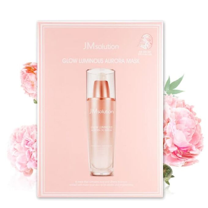 JMsolution Тканевая маска &quot;АВРОРА&quot; с жемчужной пудрой JM Solution Glow Luminous Aurora Mask 30 мл.