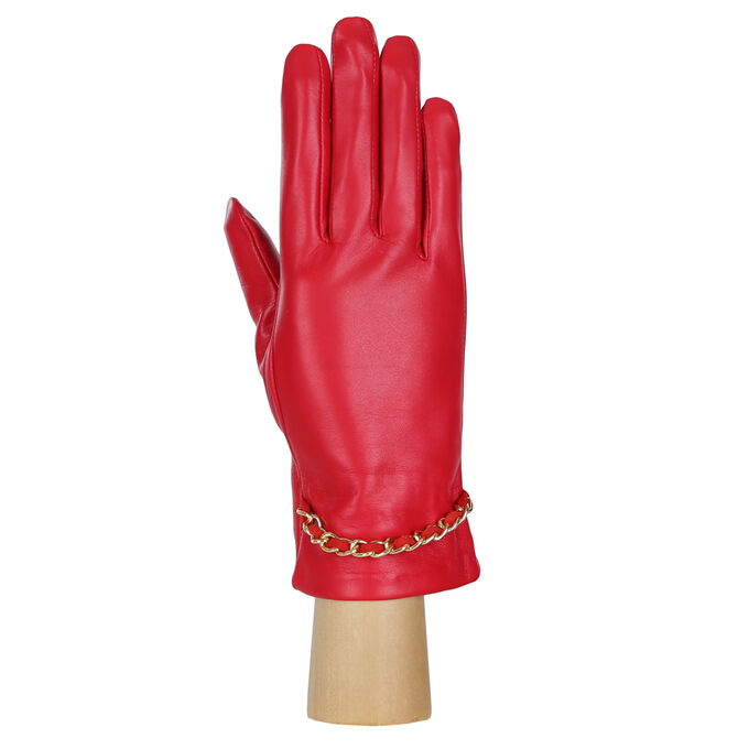 Перчатки жен. 100% нат. кожа (ягненок), подкладка: шерсть, FABRETTI 15.35-7 red
