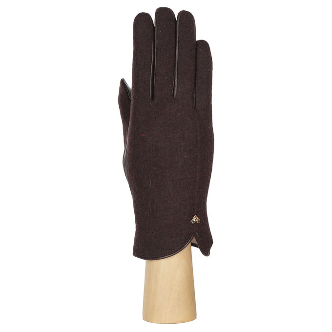 Перчатки, комбинированная кожа, FABRETTI 33.8-2 brown