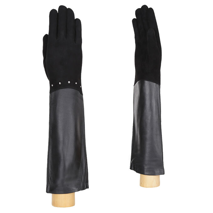 Перчатки жен. 100% нат. кожа (ягненок), подкладка: шерсть, FABRETTI 12.73-1 black