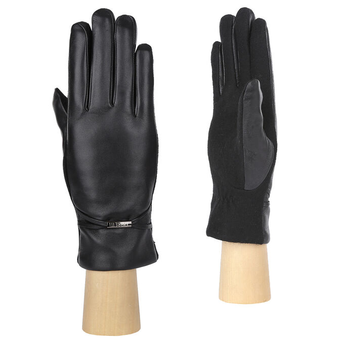 Перчатки, комбинированная кожа, FABRETTI 33.1-1 black