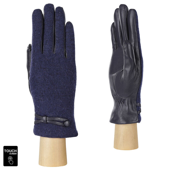 Перчатки, комбинированная кожа, FABRETTI FS2-12 blue