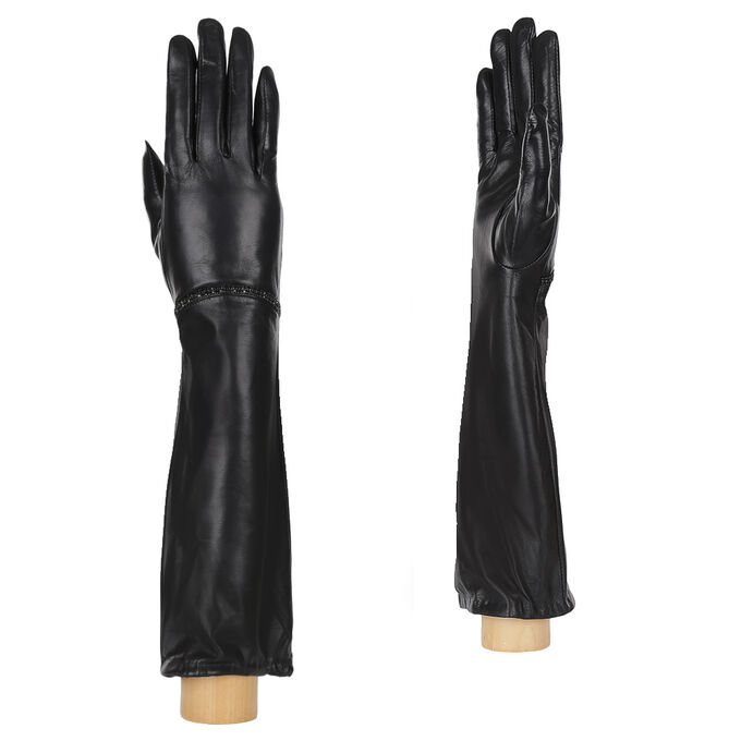Перчатки жен. 100% нат. кожа (ягненок), подкладка: шерсть, FABRETTI 15.17-1 black