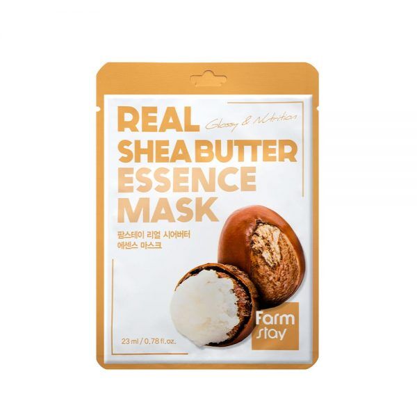 Farm Stay Real Shea Butter Essence Mask Тканевая маска с маслом ши, 23 мл