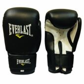 EV-17C (12) Перчатки Everlast 12унц черные, д/бокса и единоборств,спец.полиуретан (Nylex),Пакистан