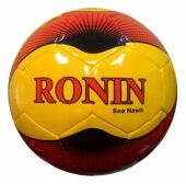 GP-104+ Мяч футбол Ronin Sea Hawk №5, желт-кр. дизайн,водоотталк., 5 сл. подкл. матер.,пр-во Пакистан