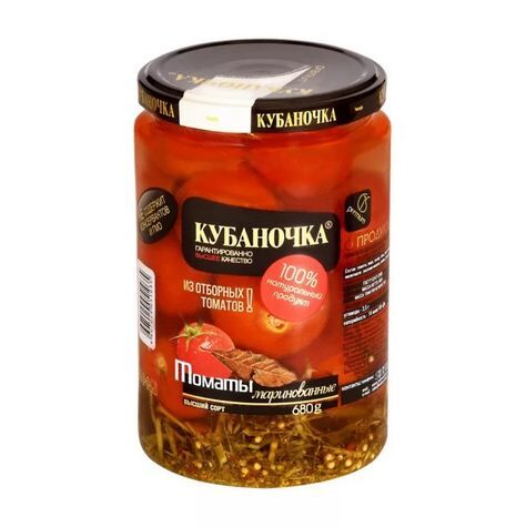 Томаты &quot;Кубаночка&quot; маринов. 720 г. СТЕКЛО 1/8