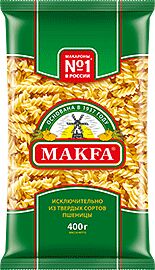 MAKFA Макароны &quot;Макфа&quot; Спирали 400г 1/20, шт