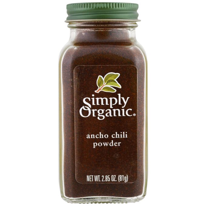 Simply Organic, Органический, порошок перца поблано, 2,85 унц. (81 г)