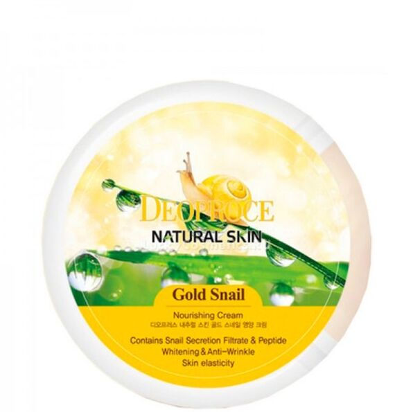 DEOPROCE NATURAL GOLD SNAIL NOURISHING CREAM 100g КРЕМ С ЗОЛОТОМ И УЛИТОЧНЫМ МУЦИНОМ