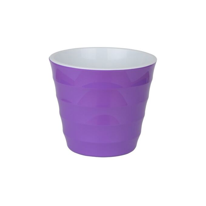 Пластиковый горшок с вкладкой «Лаура», цвет фиолетовый