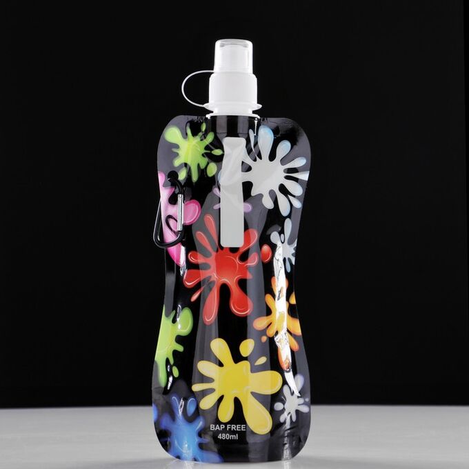 СИМА-ЛЕНД Фляжка для воды  &quot;Сочные краски&quot;, 400 мл, 28 х 11 см, микс