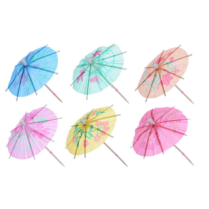 Капитан Весельчак Пики декоративные 30шт, 100мм, &quot;Зонтики&quot;, цветные