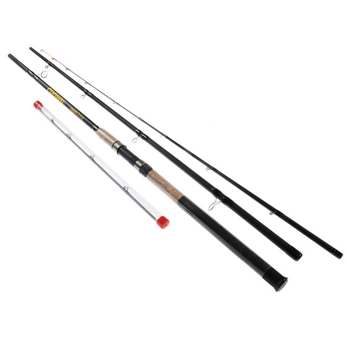 AZOR FISHING Удилище фидерное &quot;Краун&quot;, 3 сост., файбергласс, 3,6м., 50-100 гр., в компл. 3 вершинки