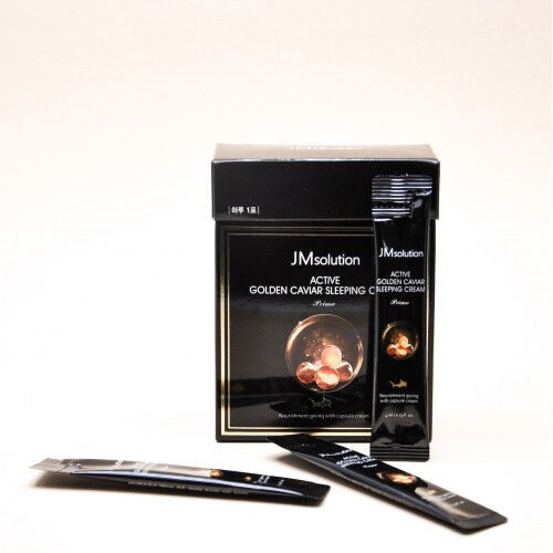 JMsolution Active Golden Caviar Sleeping Cream Prime Ночная крем-маска с золотом и икрой 1 кор (30 шт))