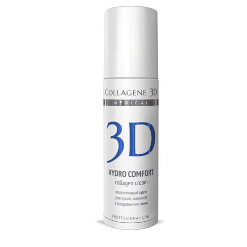 Коллаген 3Д Крем для лица с аллантоином, для раздраженной и сухой кожи 30 мл (Collagene 3D, Hydro Comfort) 3d19028