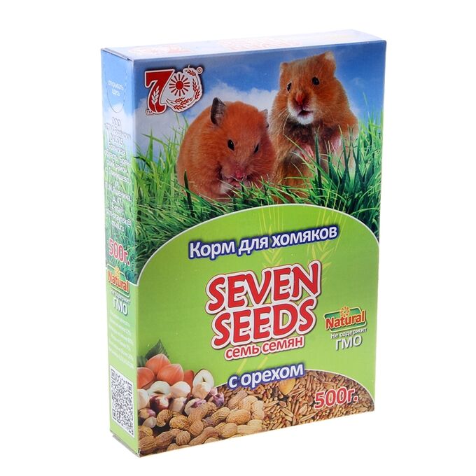 Корм для Xомяков Seven Seeds с ореXами, 500 г