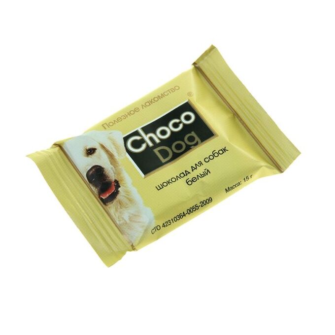 Шоколад белый &quot;CHOCO DOG&quot; для собак, 15 г