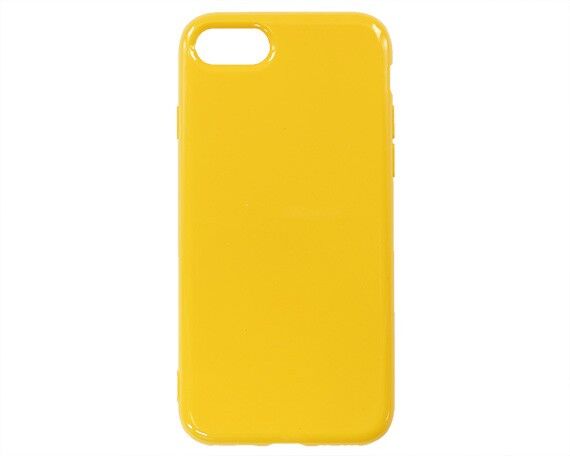 Чехол iPhone 7/8/SE 2020 Силикон 2.0mm (желтый)