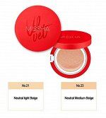 Тональный кушон с матовым финишем Mis*sha Velvet Finish Cushion SPF50+ PA+++