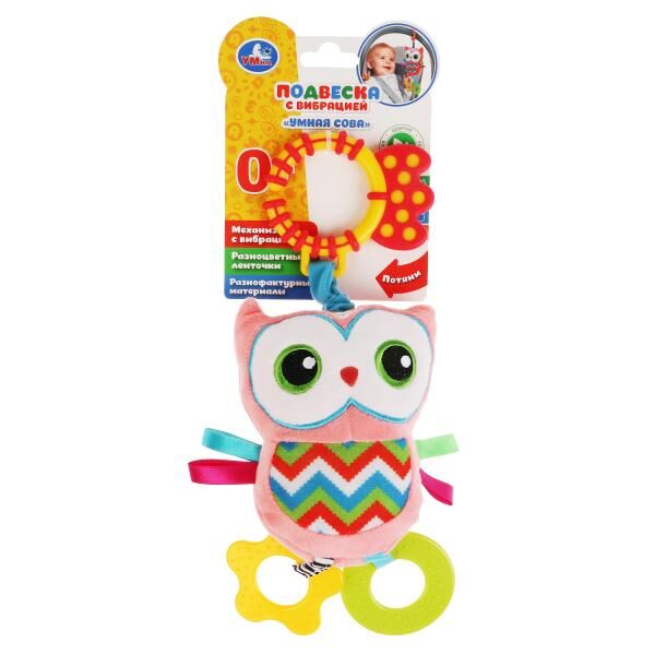 RH-OWL Текстильная игрушка подвеска сова Умка в кор.140шт