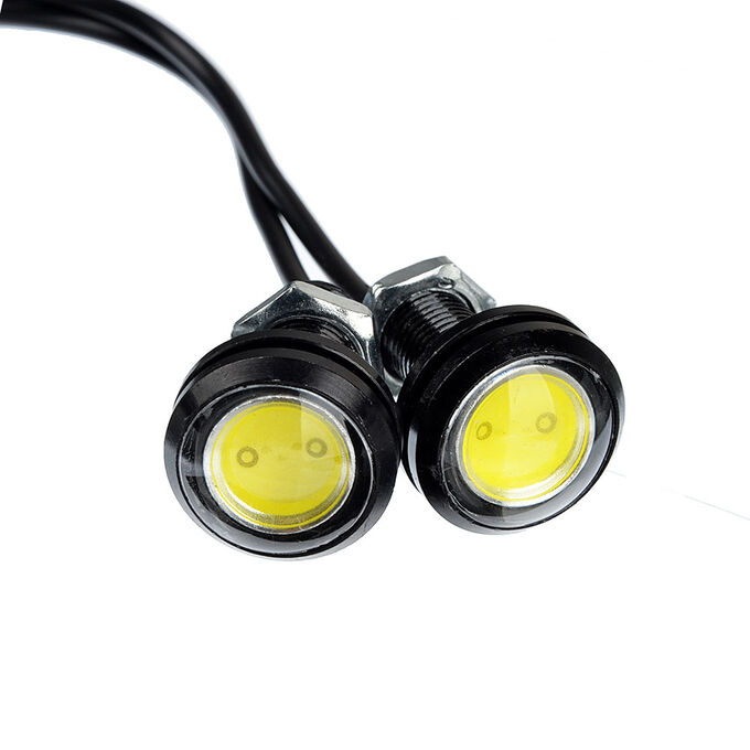 NEW GALAXY NG Дневные ходовые огни, LED, алюм. корп.,диам.23мм , 12V, белый, 2шт.