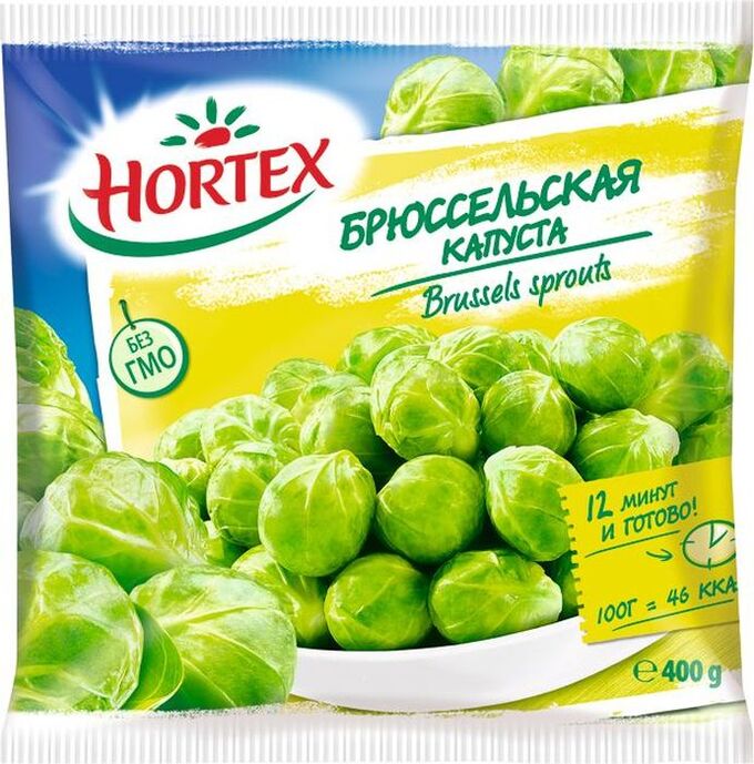 HORTEX Капуста Брюссельская, Хортекс, 400 г, (14)