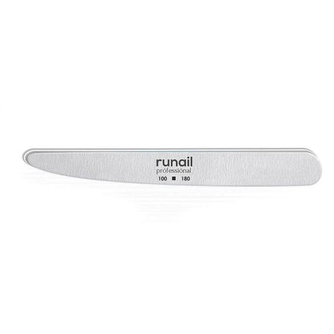 Профессиональная пилка для искусственных ногтей (белая, нож, 100/180), RuNail