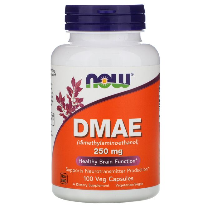 NOW DMAE 250 мг,  DMAE 250MG