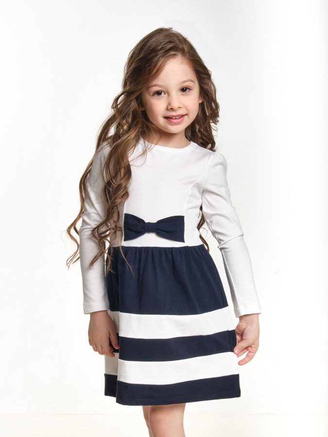 Mini Maxi Платье с дл.рукавом (98-116см) UD 0746(4)бел/синий