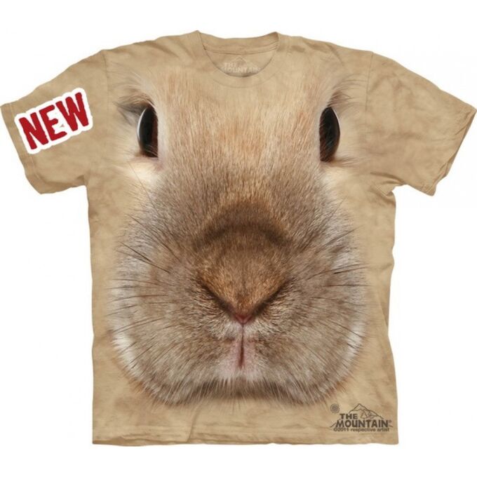 Мир Маек 3д футболка с мордой кролика