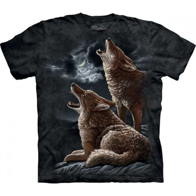 Мир Маек 3д футболка с воющими волками