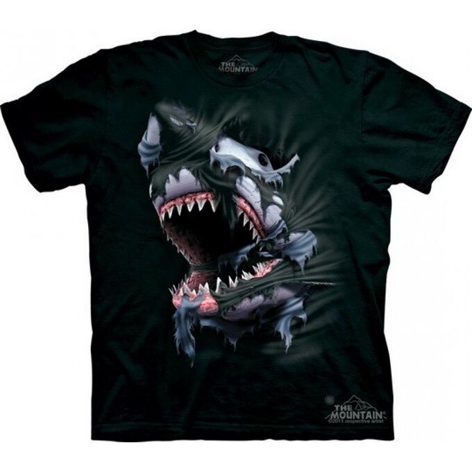 Мир Маек 3Д футболка с акулой