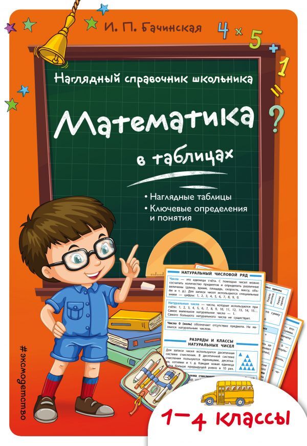 Эксмо Бачинская И.П. Математика в таблицах