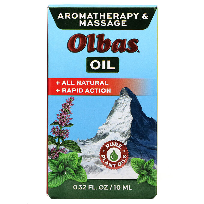 Olbas Therapeutic, Aromatherapy &amp; Massage Oil, 0.32 fl oz (10 ml)