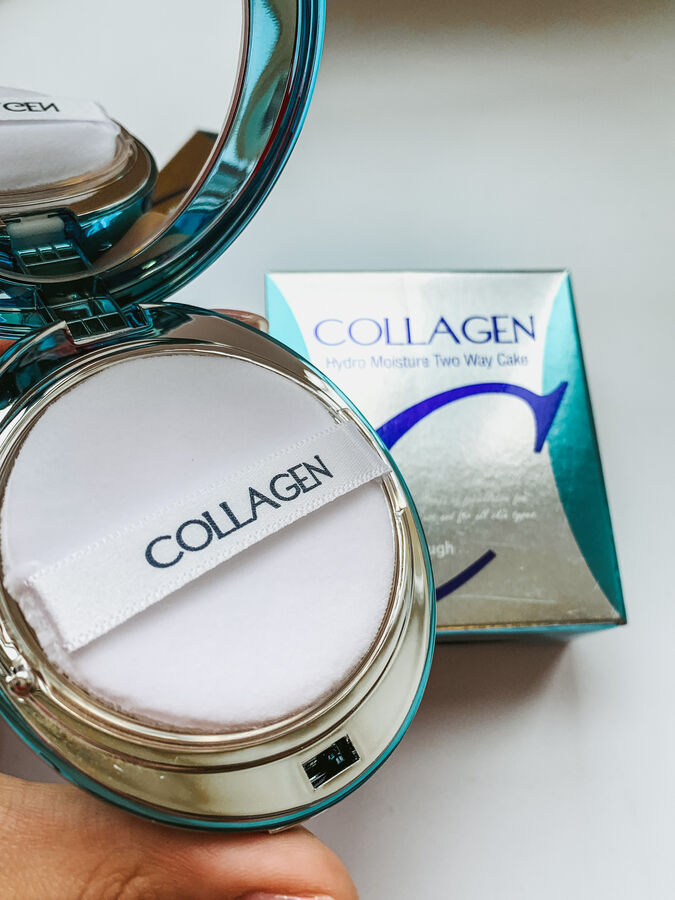 Enough Collagen Moisture Powder SPF25/PA++ - Коллагеновая пудра для увлажнения 21 тон натур-беж