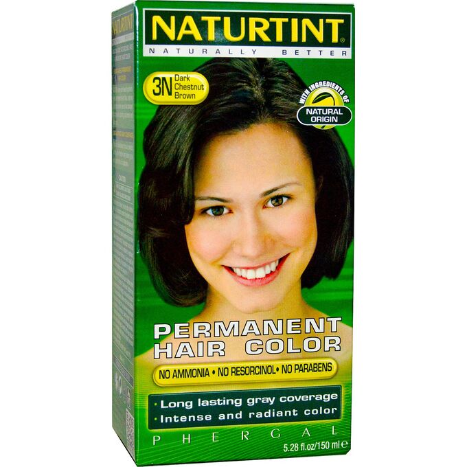 Naturtint, Стойкая краска для волос, каштаново-коричневый 3N, 150 мл (5,28 жидкой унции)