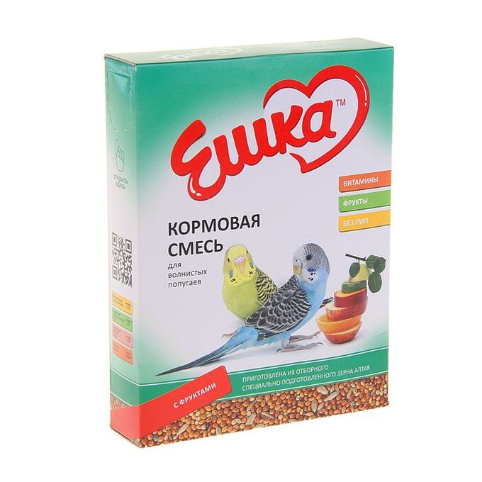 Ёska Корм «Ешка» для волнистых попугаев, с фруктами, 500 г