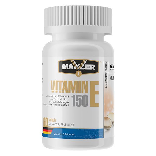 Витамин Е MAXLER Vitamin E 150mg - 60 капсул