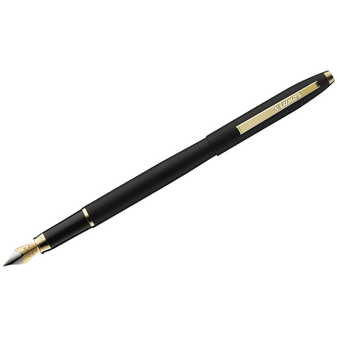 Ручка перьевая Luxor &quot;&quot;Sterling&quot;&quot; синяя, 0,8мм, корпус черный/золото