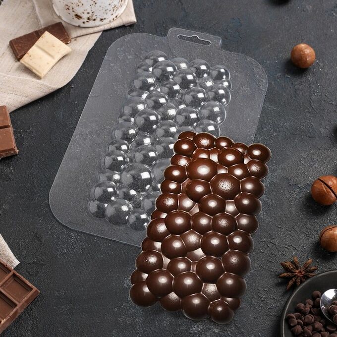 Форма для шоколада «Плитка Пузырьки»