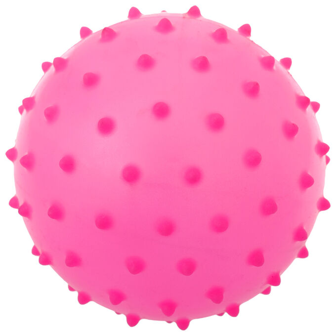 1 TOY Мячик массажный, матовый пластизоль d=8 см, 15 г, цвет МИКС