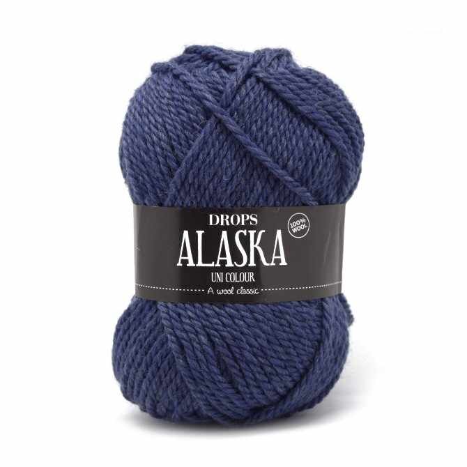 Пряжа DROPS Alaska Цвет.15 Midnight blue/т.синий