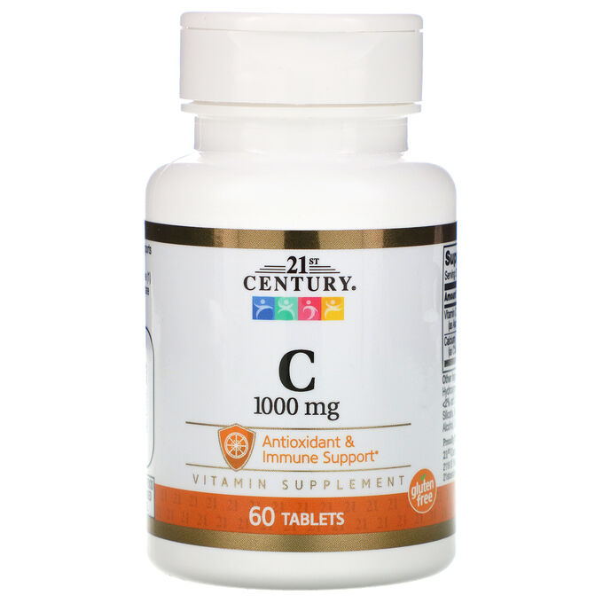 21st Century, Vitamin C, 1,000 mg, 60 Tablets