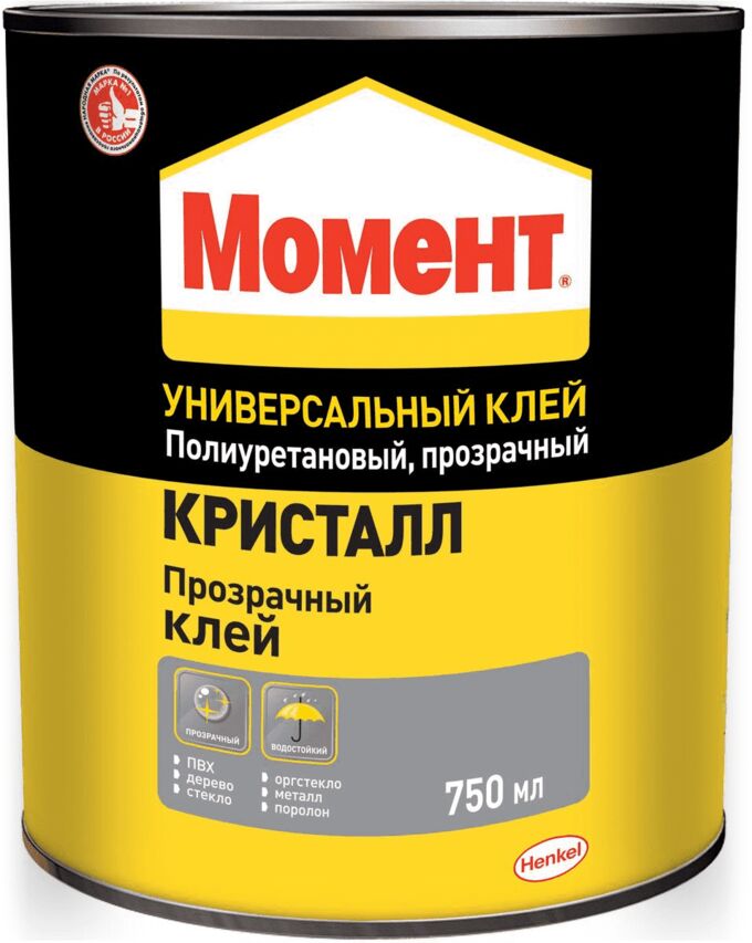 Клей МОМЕНТ Кристалл 750мл банка